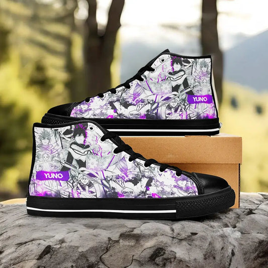 Black Clover Yuno Grinberryall Custom High Top Sneakers Shoes