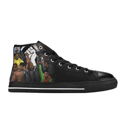 Black Panther Superheroes The 17 Greatest Of All Time Custom High Top Sneakers Shoes