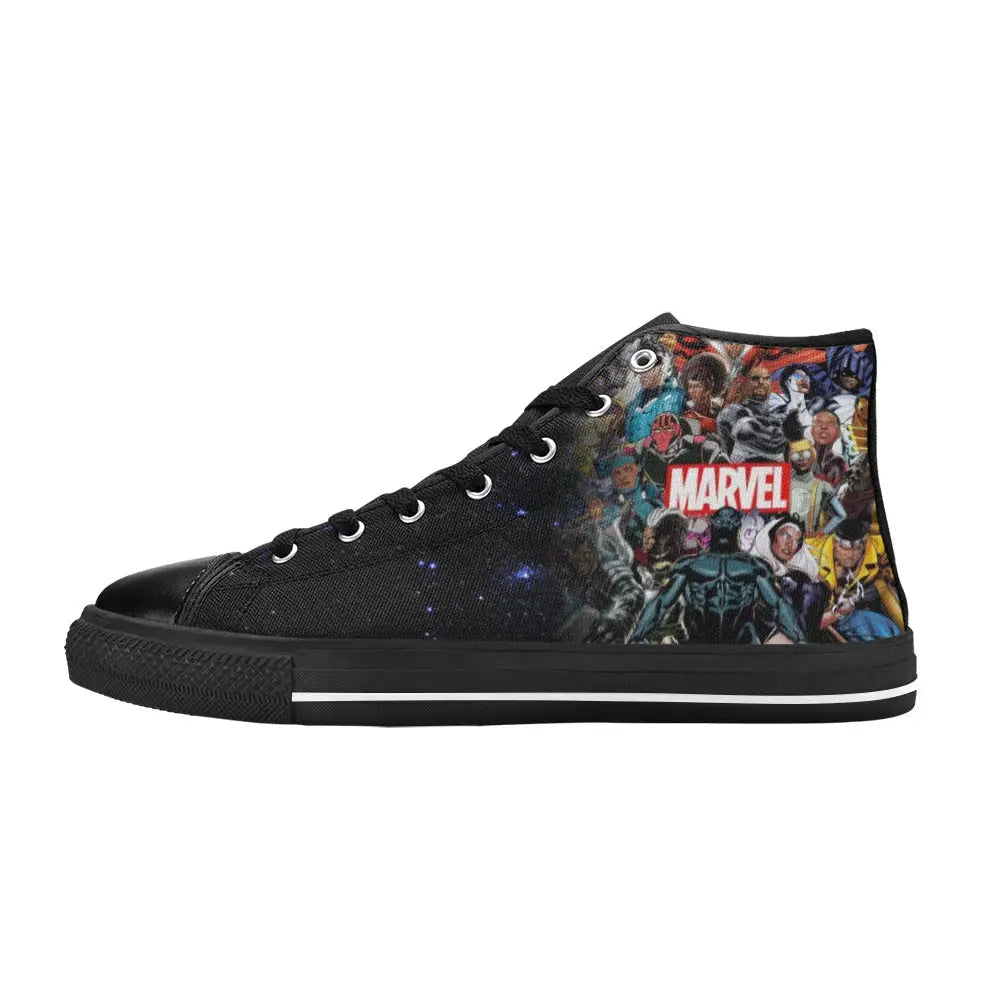 Black Panther Superheroes The 17 Greatest Of All Time Custom High Top Sneakers Shoes