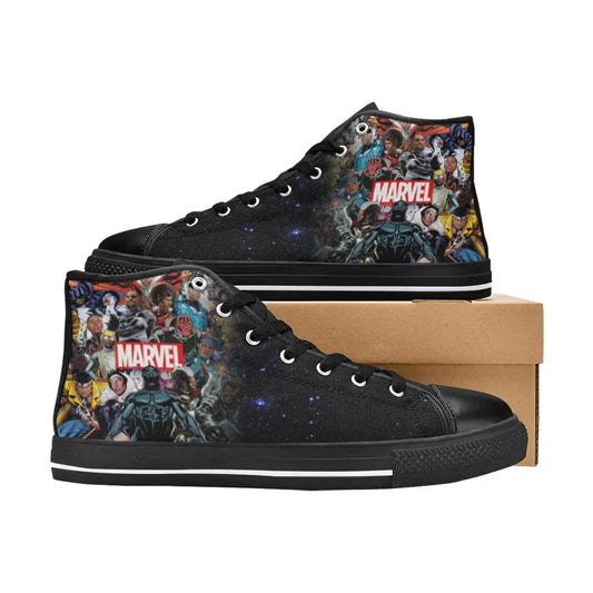 Black Panther Superheroes The 17 Greatest Of All Time Custom High Top Sneakers Shoes