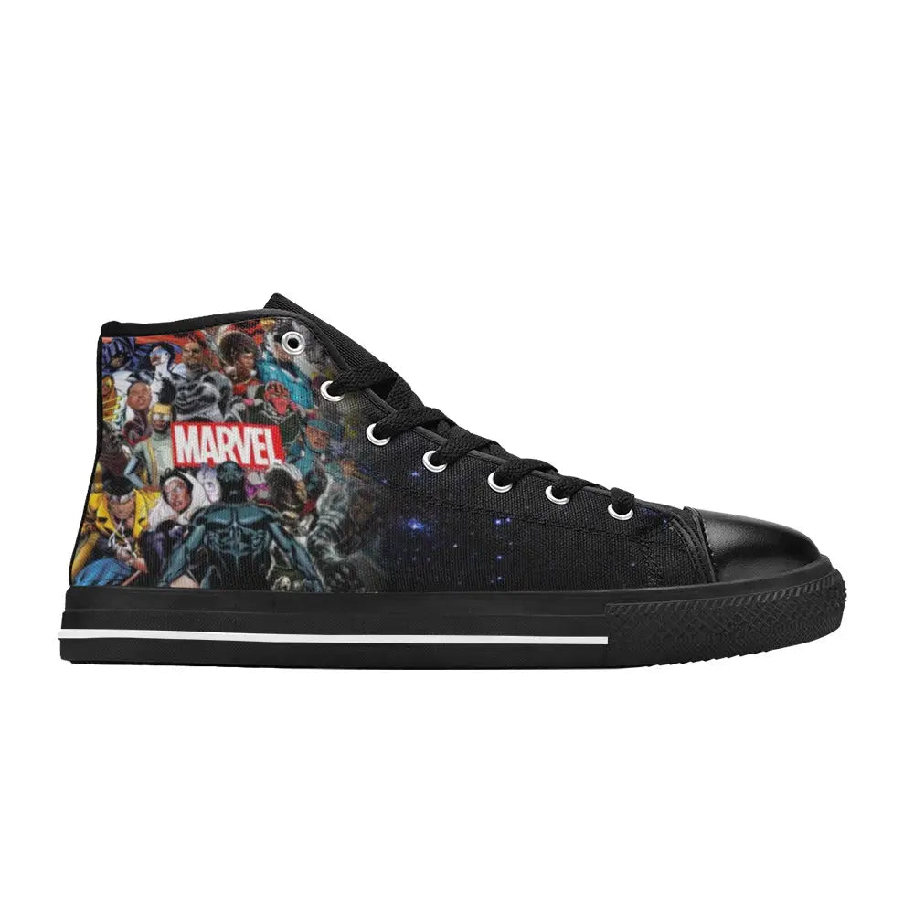 Black Panther Superheroes The 17 Greatest Of All Time Custom High Top Sneakers Shoes