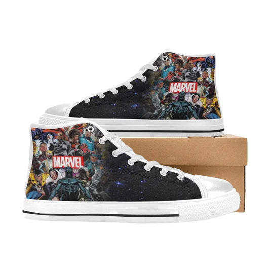 Black Panther Superheroes The 17 Greatest Of All Time Custom High Top Sneakers Shoes