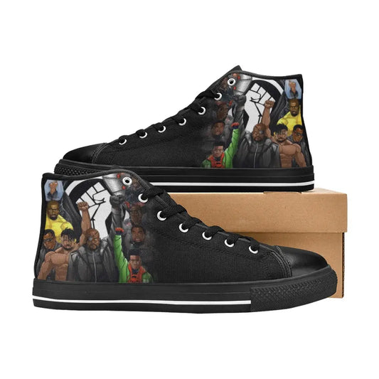 Black Panther Superheroes The 17 Greatest Of All Time Custom High Top Sneakers Shoes