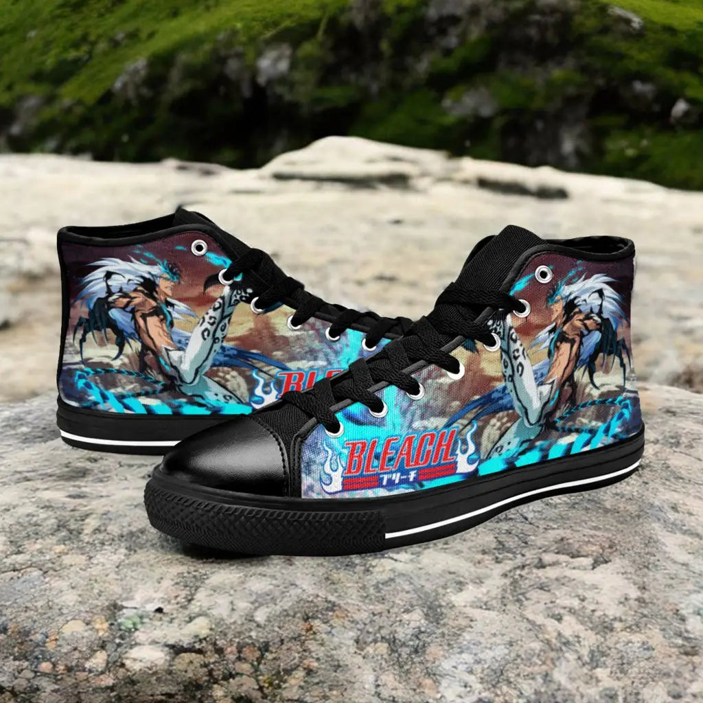 Bleach Grimmjow Jaegerjaquez Custom High Top Sneakers Shoes