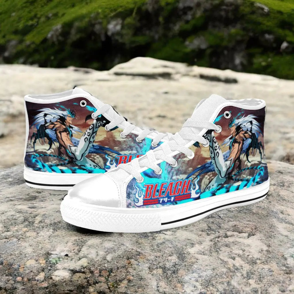 Bleach Grimmjow Jaegerjaquez Custom High Top Sneakers Shoes