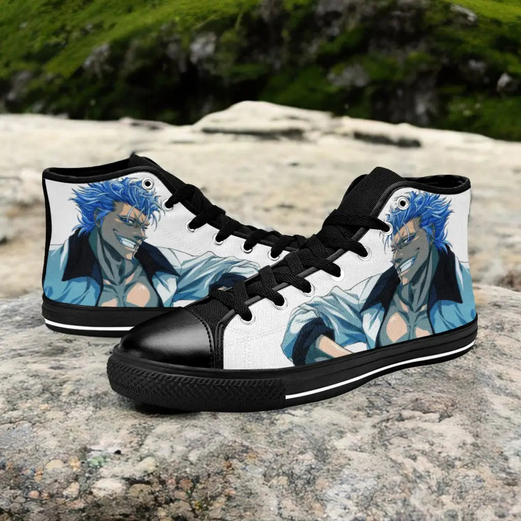 Bleach Grimmjow Jaegerjaquez Custom High Top Sneakers Shoes