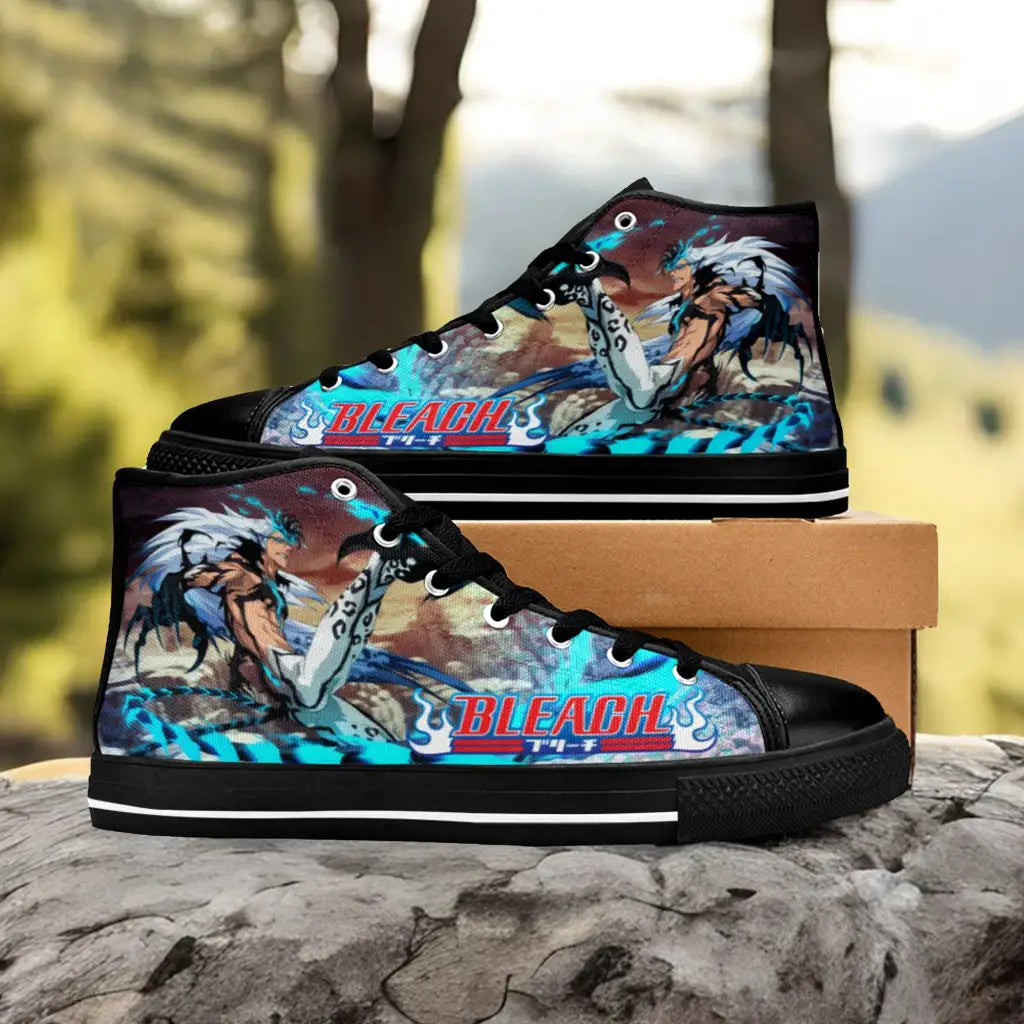 Bleach Grimmjow Jaegerjaquez Custom High Top Sneakers Shoes