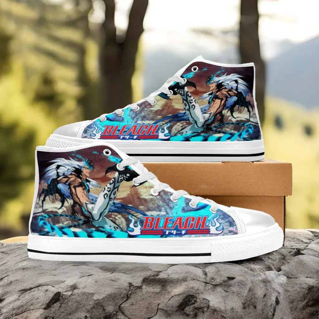 Bleach Grimmjow Jaegerjaquez Custom High Top Sneakers Shoes