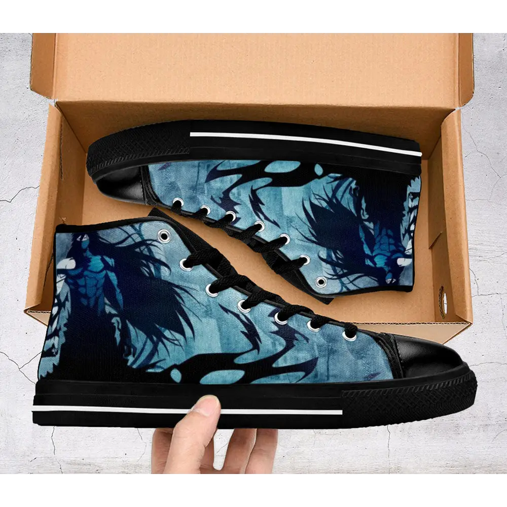 Bleach Ichigo Final Getsuga Tenshou Shoes High Top Sneakers