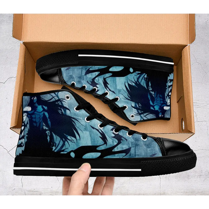 Bleach Ichigo Final Getsuga Tenshou Shoes High Top Sneakers