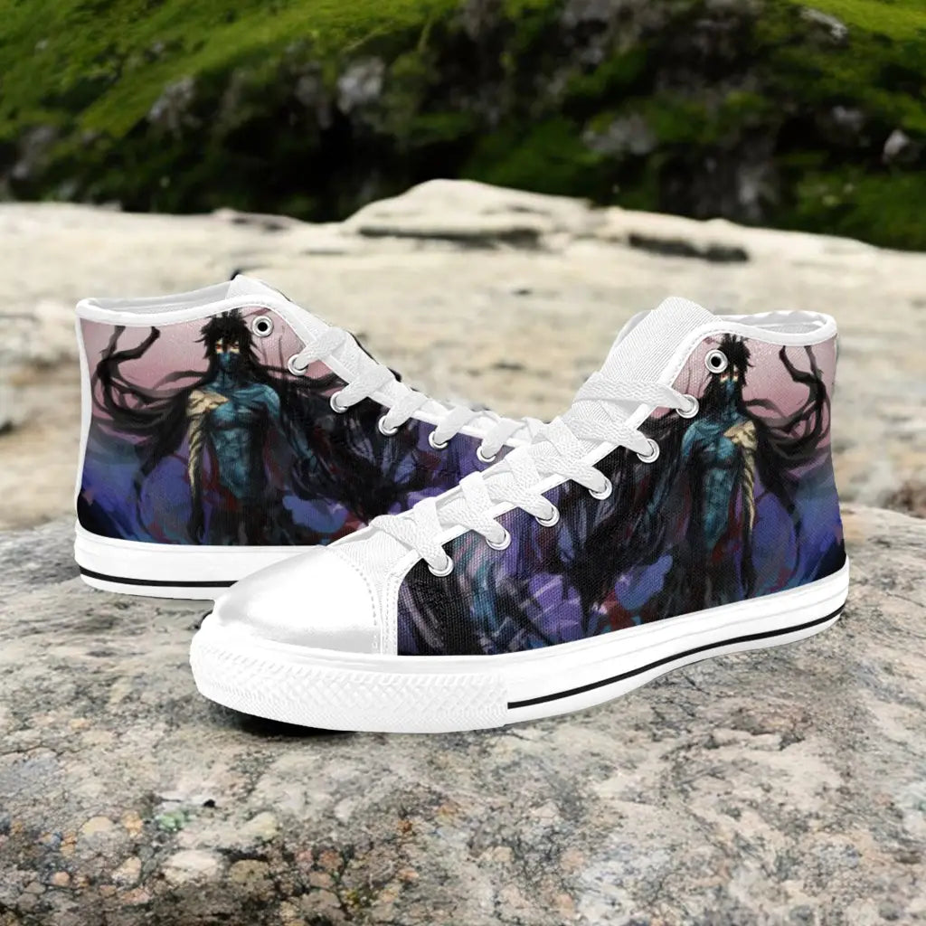 Bleach Ichigo Kurosaki Final Getsuga Tenshou Custom High Top Sneakers Shoes