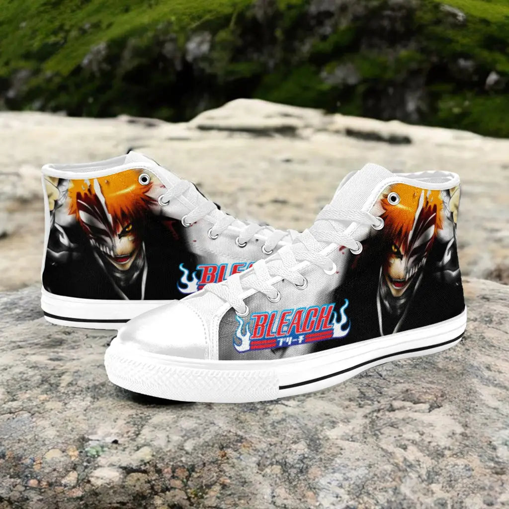 Bleach Ichigo Kurosaki Hollow Custom High Top Sneakers Shoes