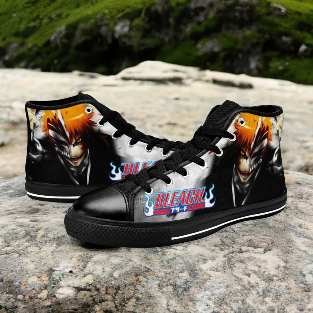 Bleach Ichigo Kurosaki Hollow Custom High Top Sneakers Shoes