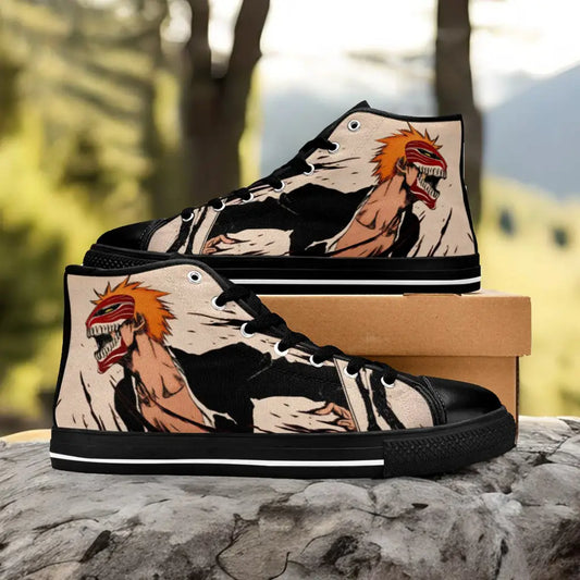 Bleach Ichigo Kurosaki Hollow Custom High Top Sneakers Shoes