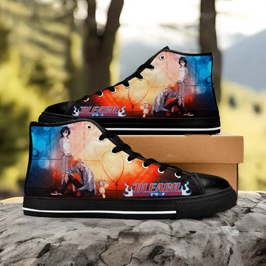 Bleach Ichigo Kurosaki Rukia Kuchiki Kon Custom High Top Sneakers Shoes