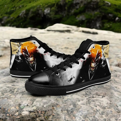 Bleach Kurosaki Ichigo Bankai Custom High Top Sneakers Shoes