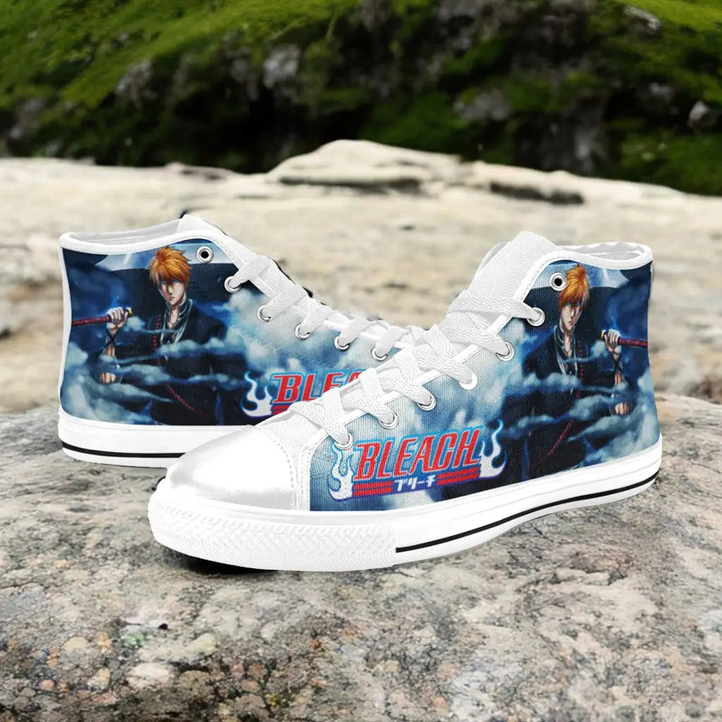 Bleach Kurosaki Ichigo Bankai Custom High Top Sneakers Shoes