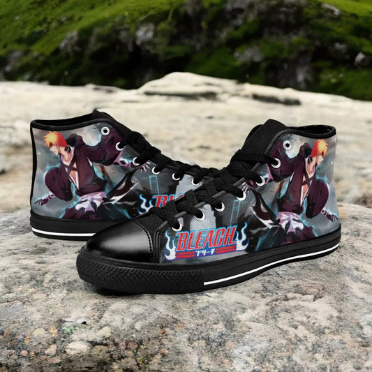 Bleach Kurosaki Ichigo Bankai Custom High Top Sneakers Shoes