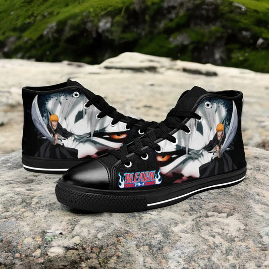 Bleach Kurosaki Ichigo Bankai Custom High Top Sneakers Shoes