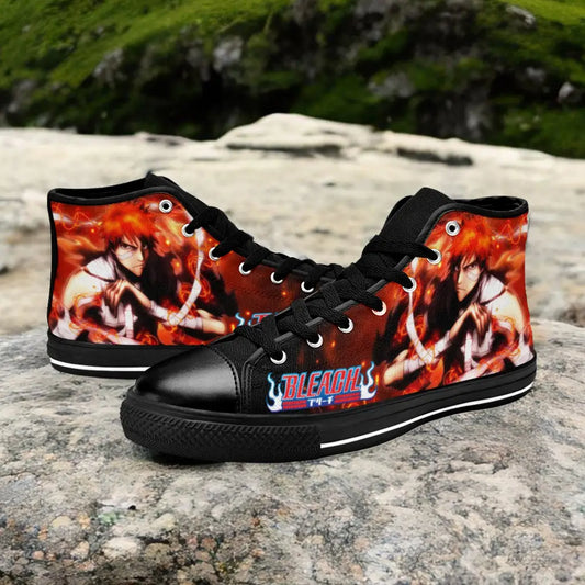 Bleach Kurosaki Ichigo Bankai Custom High Top Sneakers Shoes