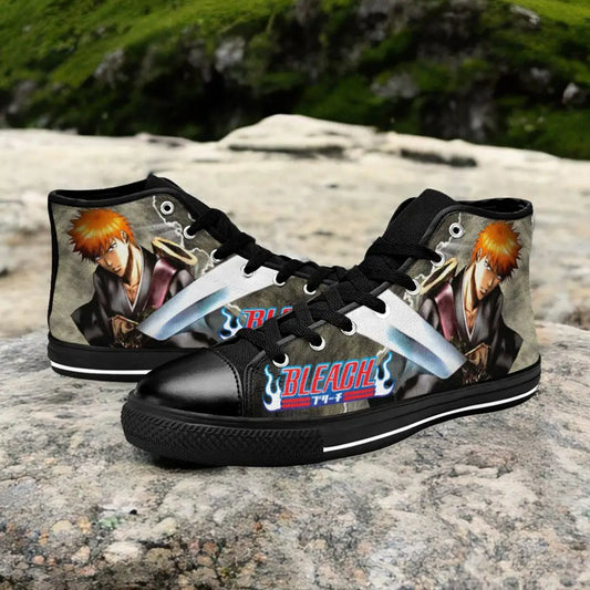 Bleach Kurosaki Ichigo Bankai Custom High Top Sneakers Shoes