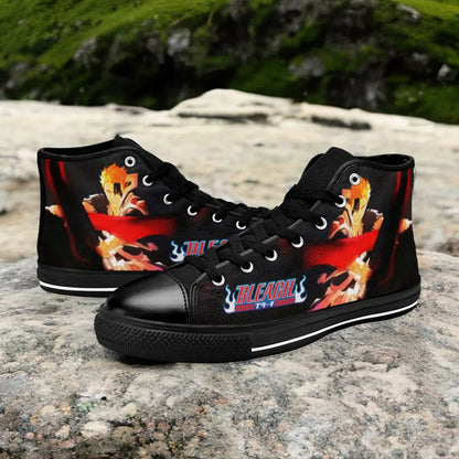 Bleach Kurosaki Ichigo Bankai Custom High Top Sneakers Shoes