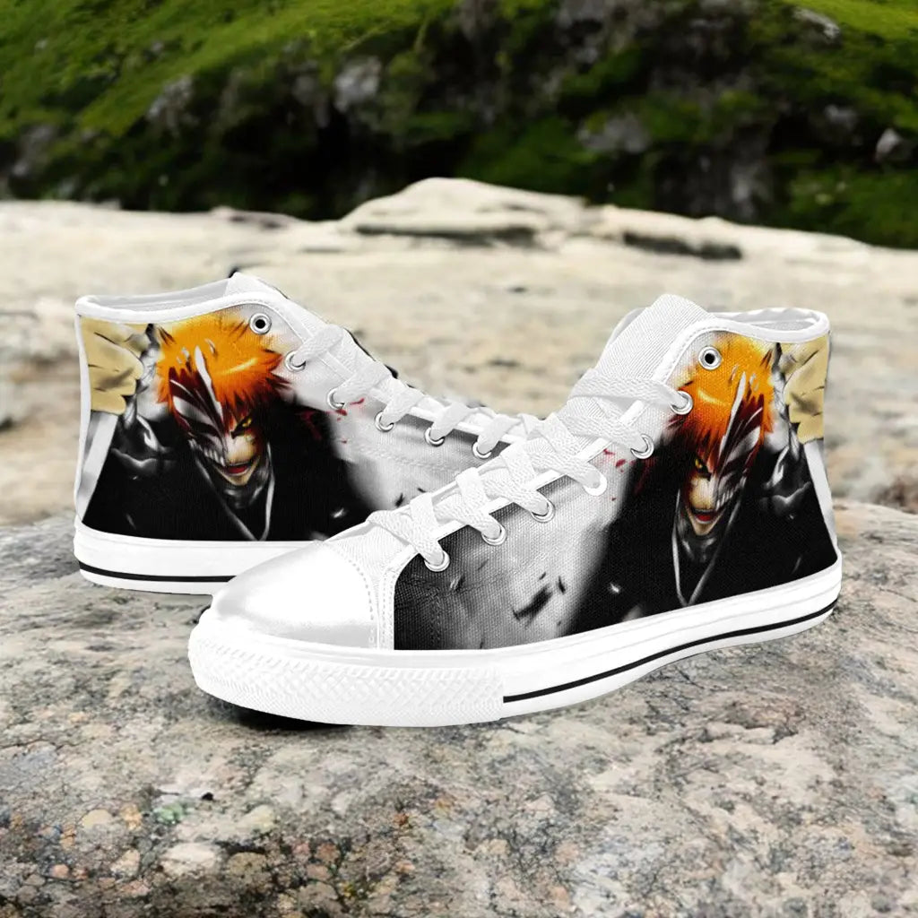 Bleach Kurosaki Ichigo Bankai Custom High Top Sneakers Shoes