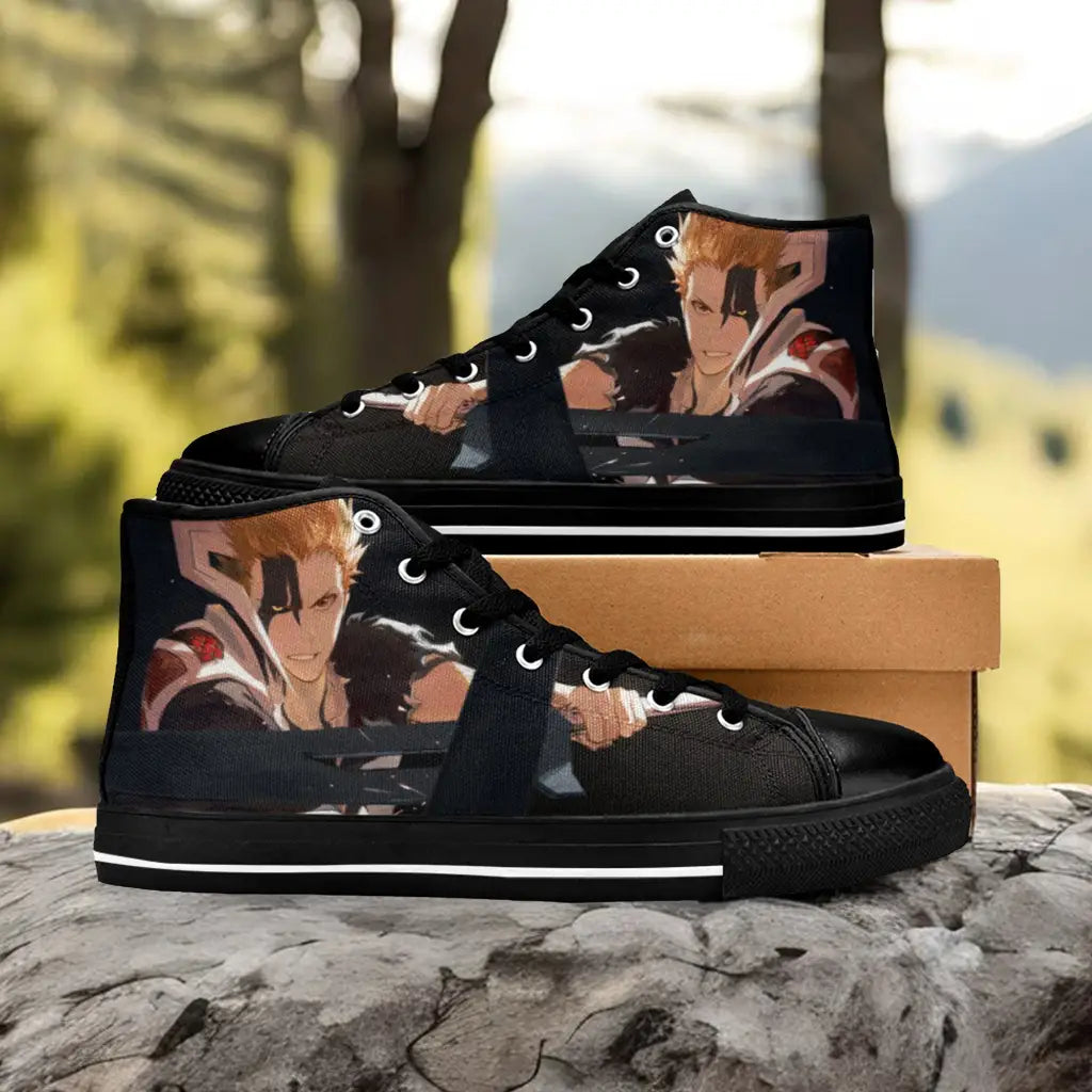 Bleach Kurosaki Ichigo Bankai Custom High Top Sneakers Shoes