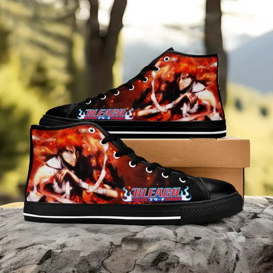 Bleach Kurosaki Ichigo Bankai Custom High Top Sneakers Shoes