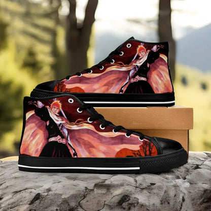 Bleach Kurosaki Ichigo Bankai Custom High Top Sneakers Shoes