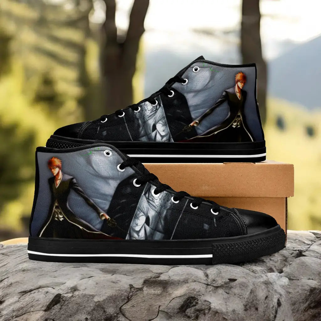 Bleach Kurosaki Ichigo Bankai Custom High Top Sneakers Shoes