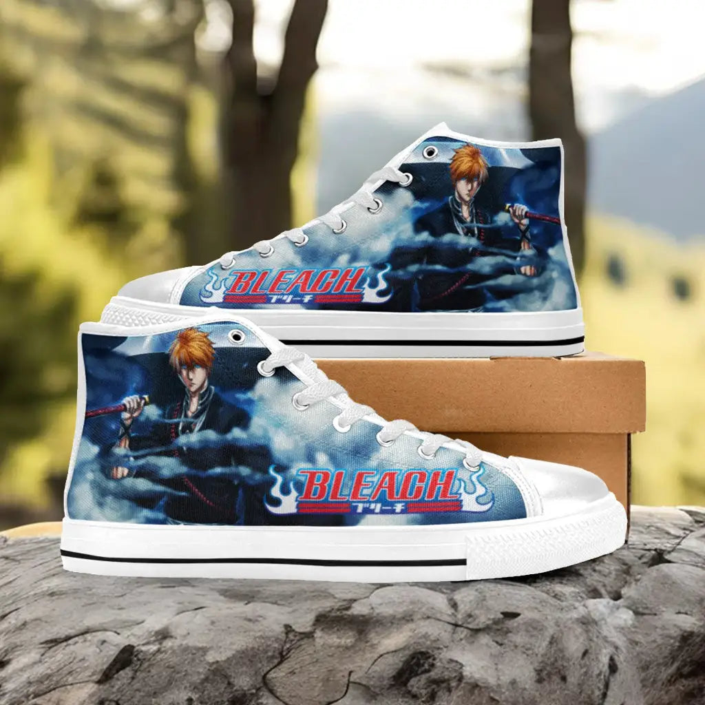 Bleach Kurosaki Ichigo Bankai Custom High Top Sneakers Shoes