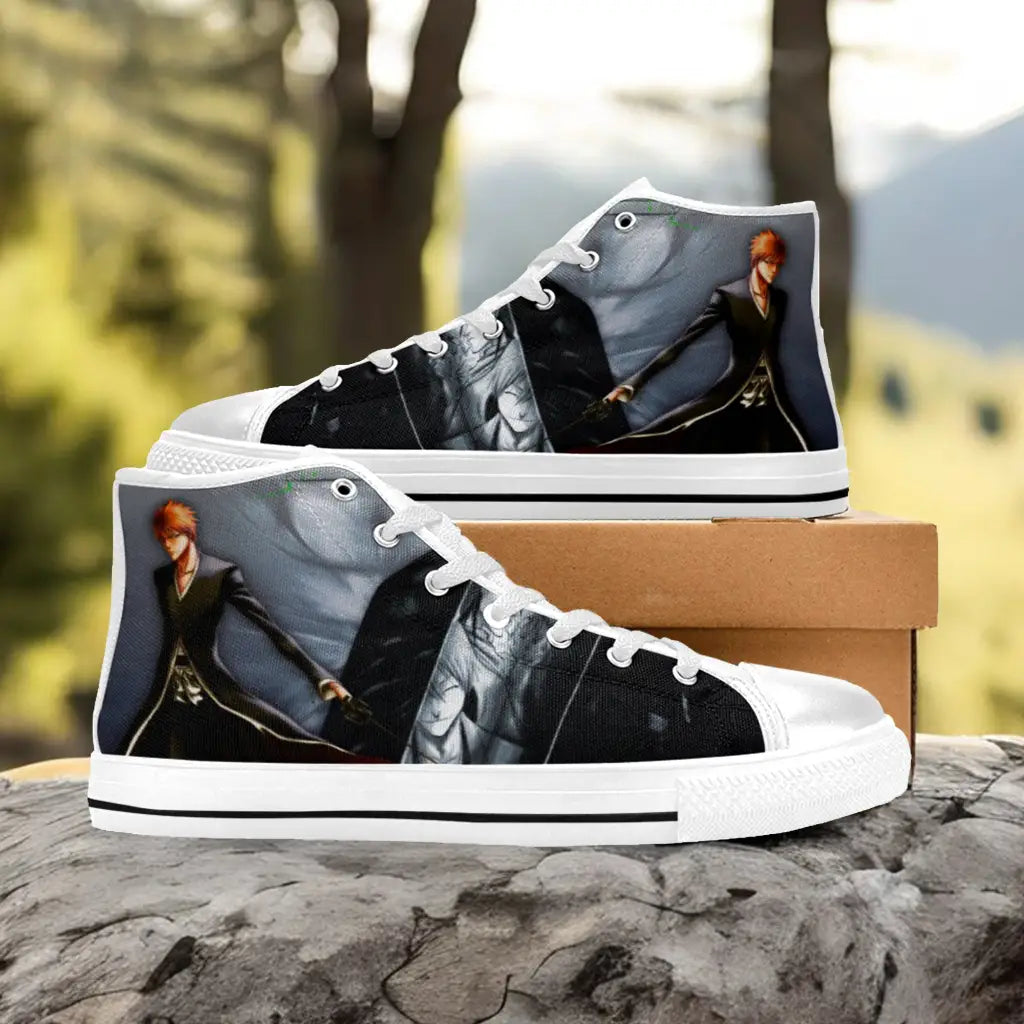 Bleach Kurosaki Ichigo Bankai Custom High Top Sneakers Shoes