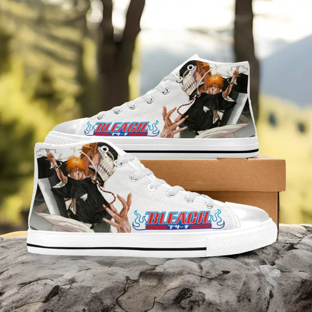 Bleach Kurosaki Ichigo Bankai Custom High Top Sneakers Shoes