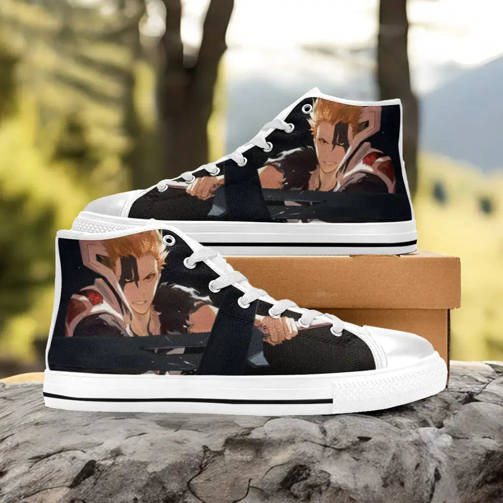 Bleach Kurosaki Ichigo Bankai Custom High Top Sneakers Shoes