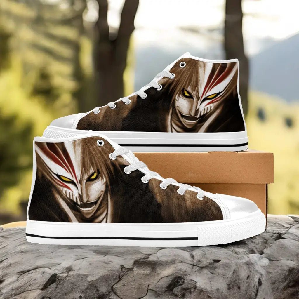 Bleach Kurosaki Ichigo Bankai Custom High Top Sneakers Shoes