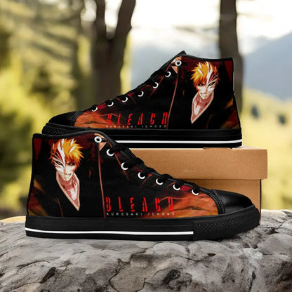 Bleach Kurosaki Ichigo Custom High Top Sneakers Shoes