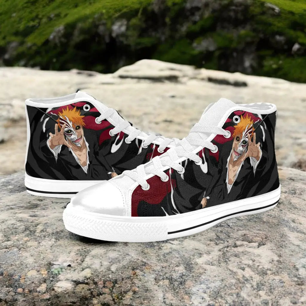 Bleach Kurosaki Ichigo Vasto Lorde Custom High Top Sneakers Shoes