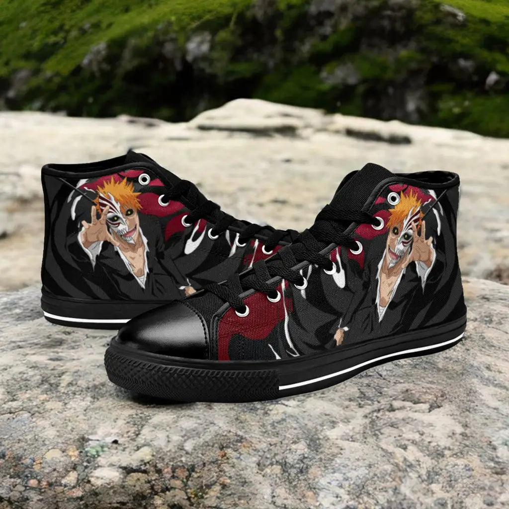 Bleach Kurosaki Ichigo Vasto Lorde Custom High Top Sneakers Shoes