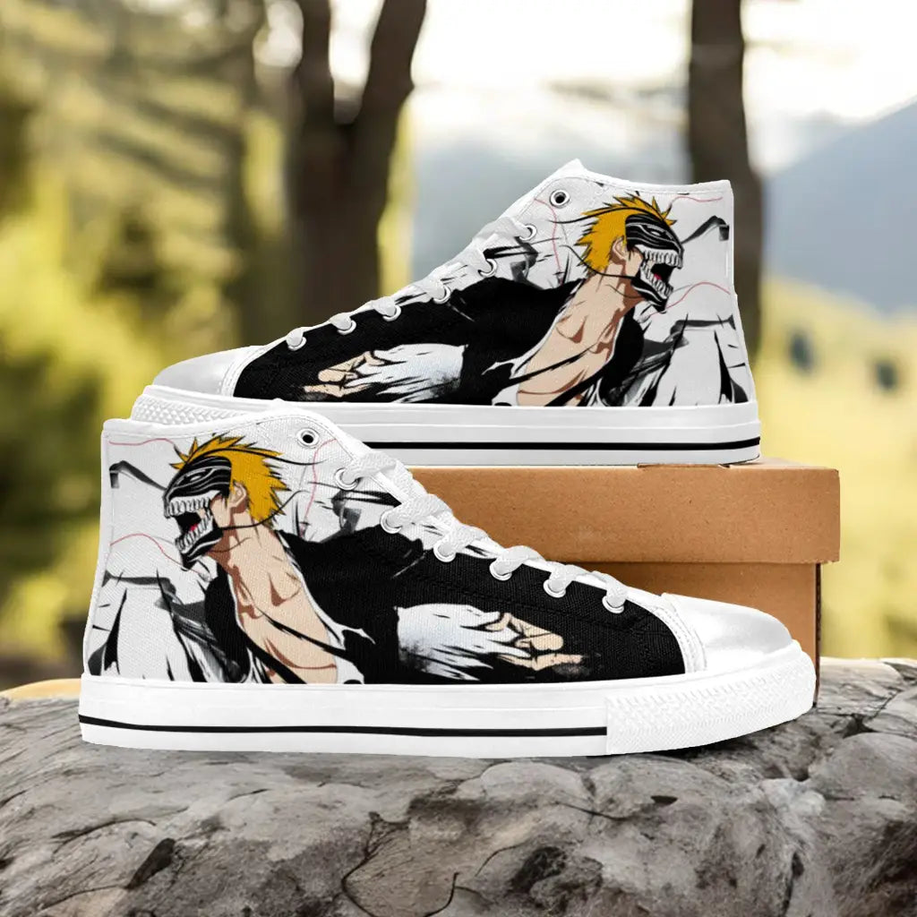 Bleach Kurosaki Ichigo Vasto Lorde Custom High Top Sneakers Shoes