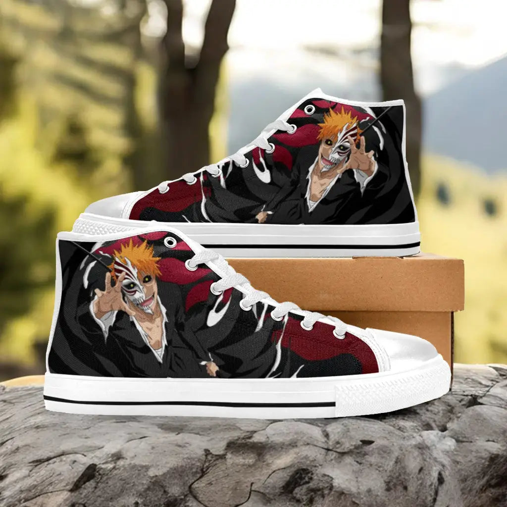 Bleach Kurosaki Ichigo Vasto Lorde Custom High Top Sneakers Shoes