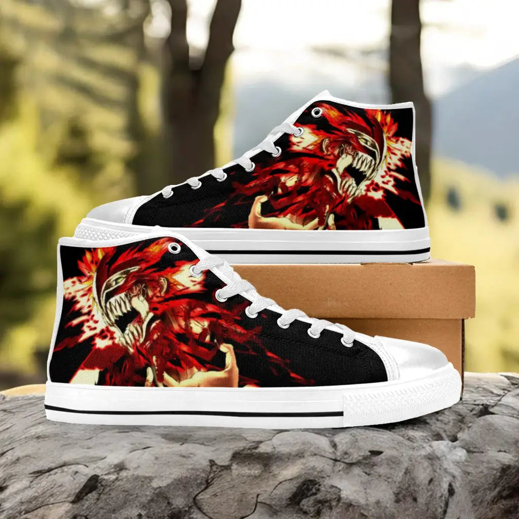 Bleach Kurosaki Ichigo Vasto Lorde Custom High Top Sneakers Shoes