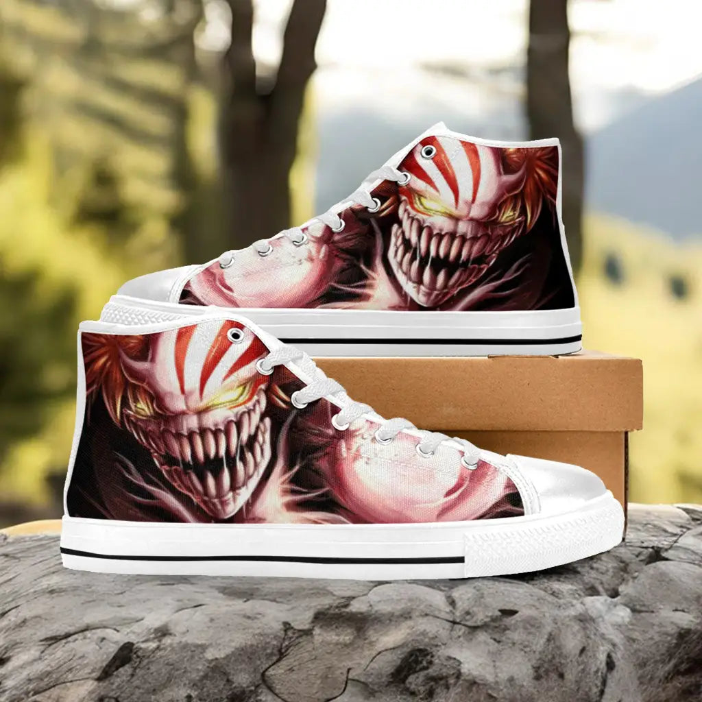 Bleach Kurosaki Ichigo Vasto Lorde Custom High Top Sneakers Shoes