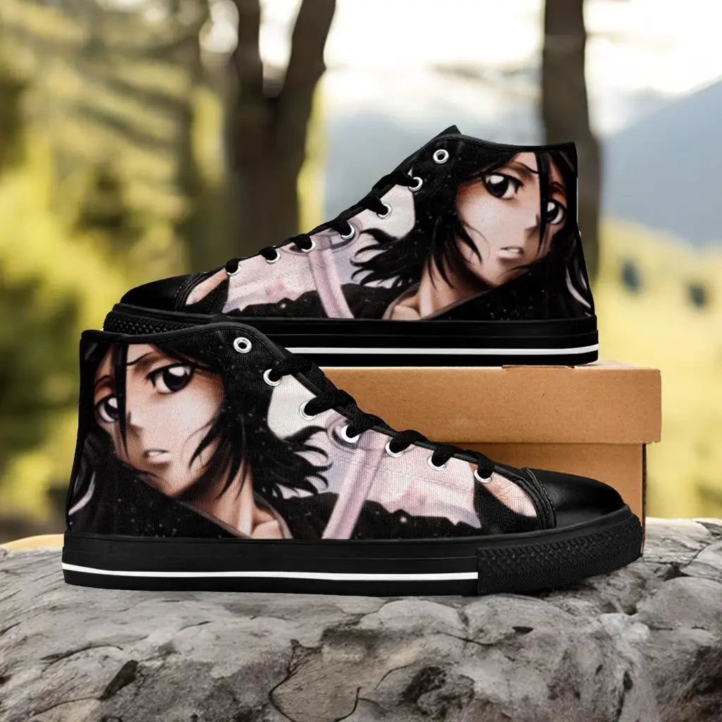 Bleach Rukia Kuchiki Custom High Top Sneakers Shoes