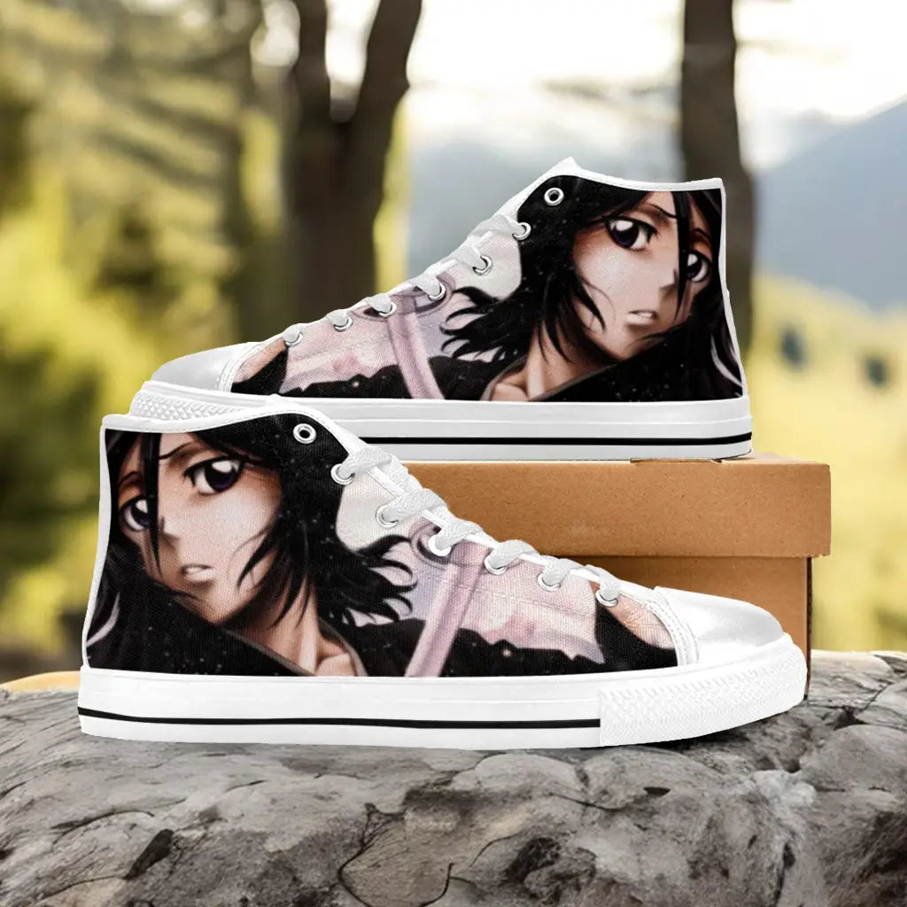 Bleach Rukia Kuchiki Custom High Top Sneakers Shoes