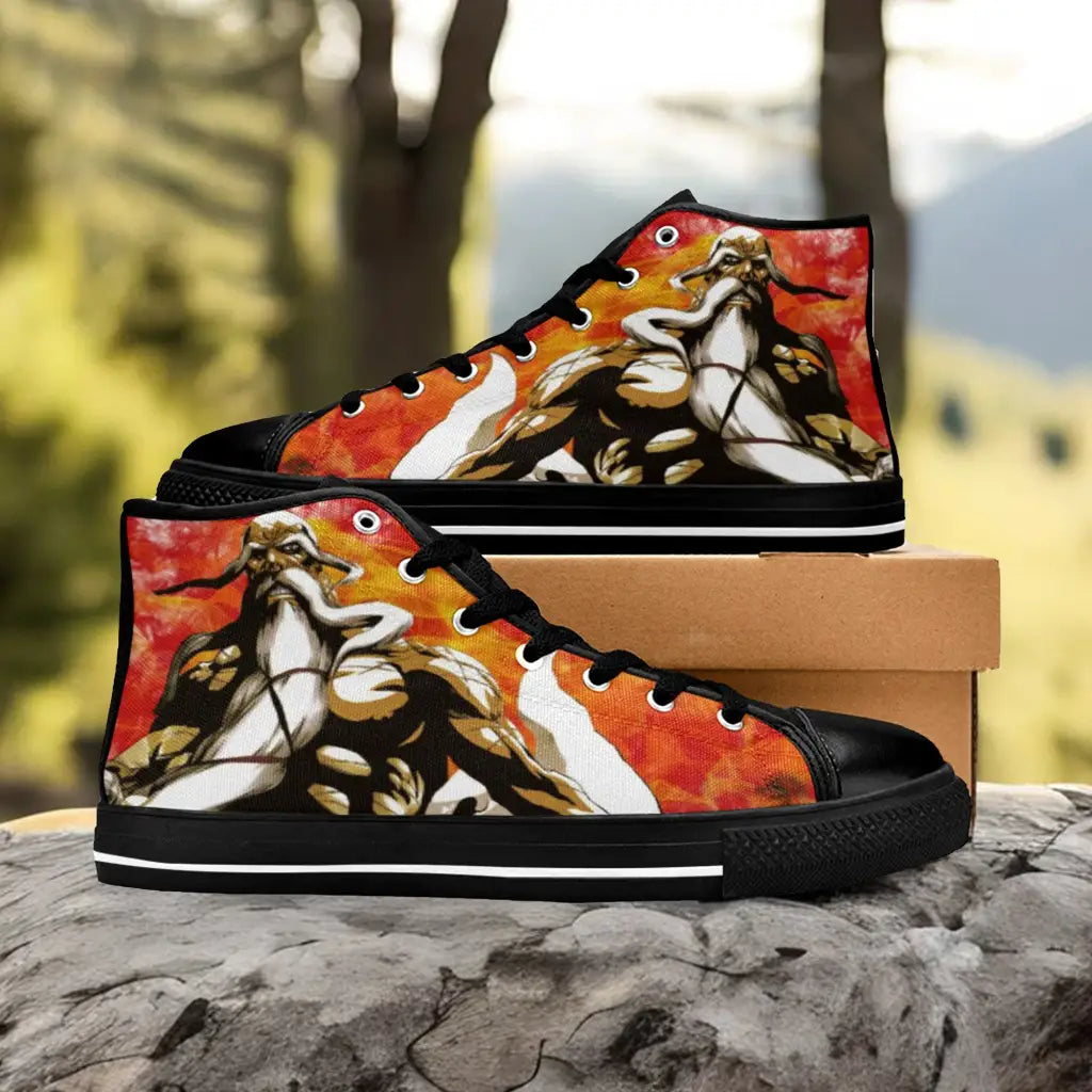 Bleach The Burnout Inferno Genryusai Shigekuni Yamamoto Custom High Top Sneakers Shoes