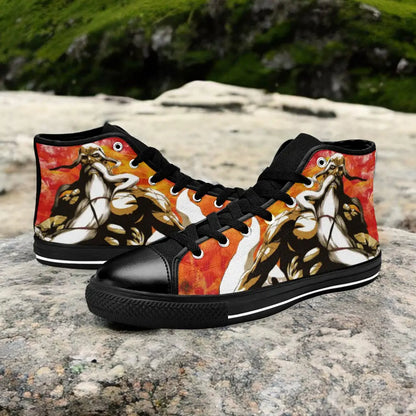 Bleach The Burnout Inferno Genryusai Shigekuni Yamamoto Custom High Top Sneakers Shoes