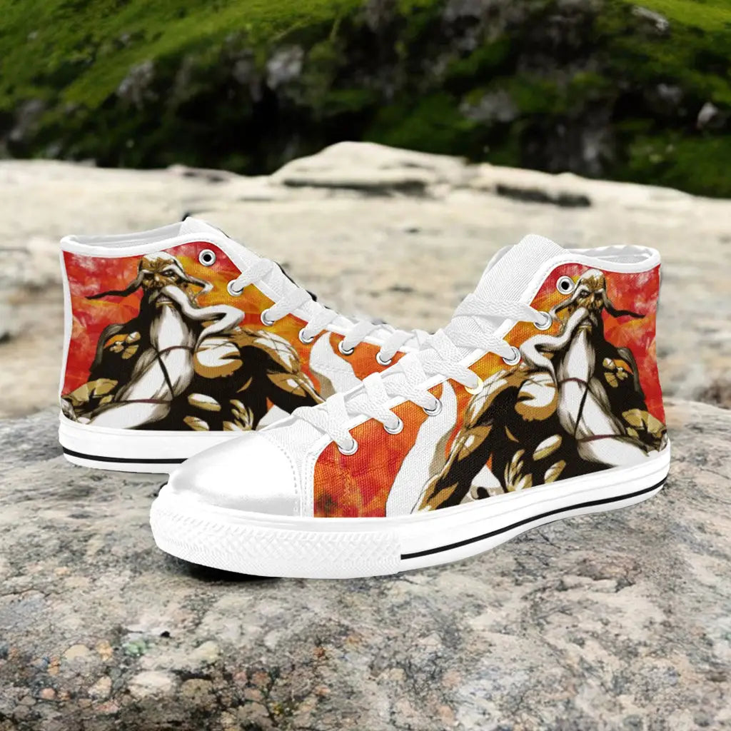 Bleach The Burnout Inferno Genryusai Shigekuni Yamamoto Custom High Top Sneakers Shoes