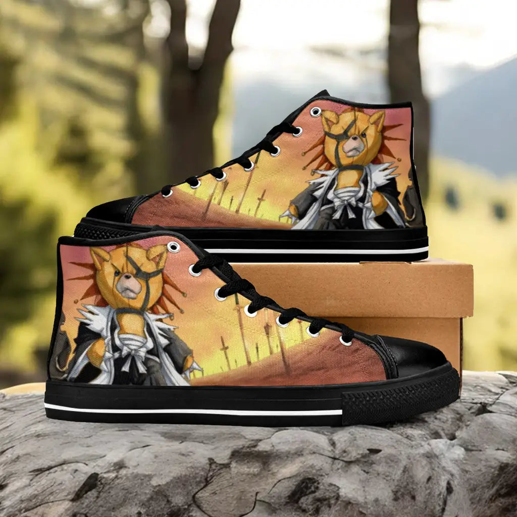 Bleach Zaraki Kenpachi Kon Custom High Top Sneakers Shoes