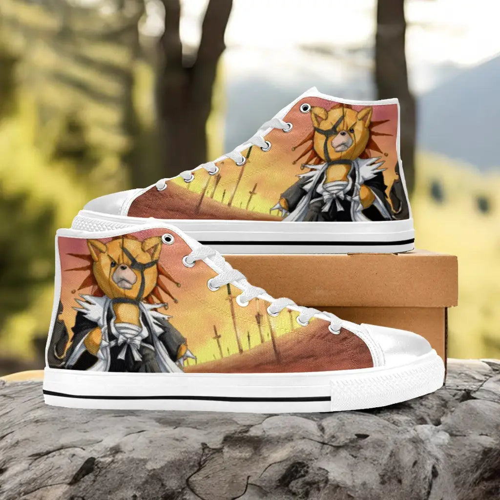 Bleach Zaraki Kenpachi Kon Custom High Top Sneakers Shoes